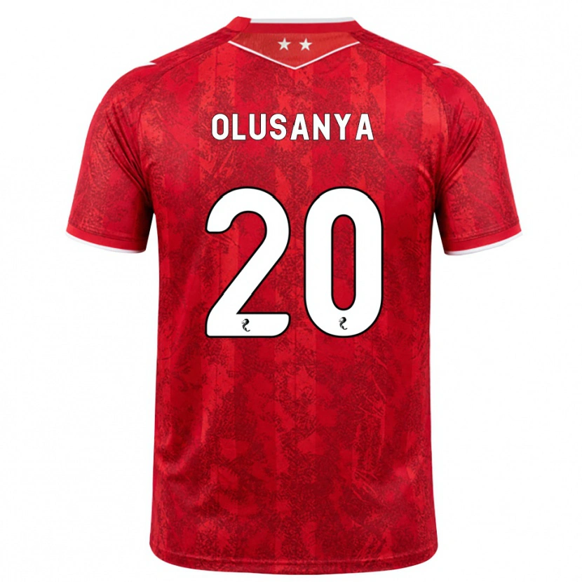 Danxen Homem Camisola Toyosi Olusanya #20 Vermelho Branco Principal 2026/27 Camisa Brasil