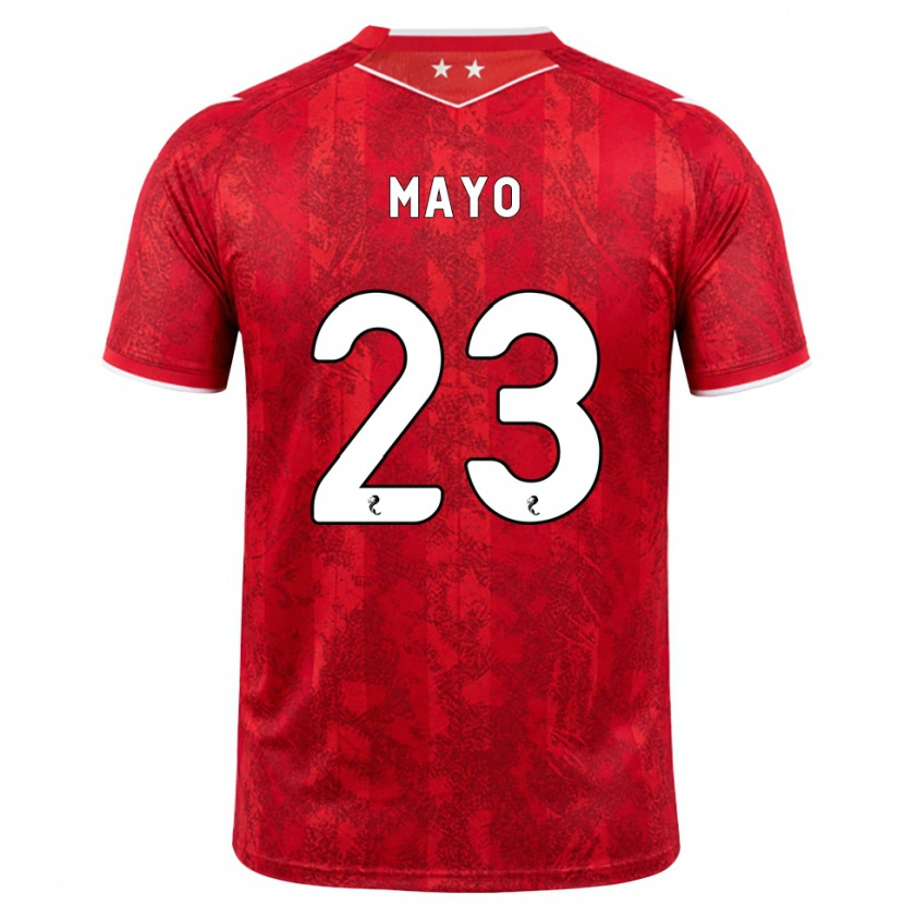 Danxen Homem Camisola Lewis Mayo #23 Vermelho Branco Principal 2026/27 Camisa Brasil