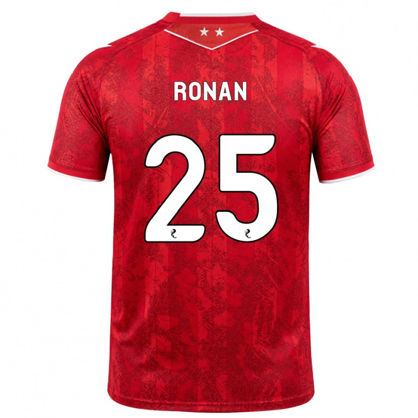 Danxen Homem Camisola Connor Ronan #25 Vermelho Branco Principal 2026/27 Camisa Brasil