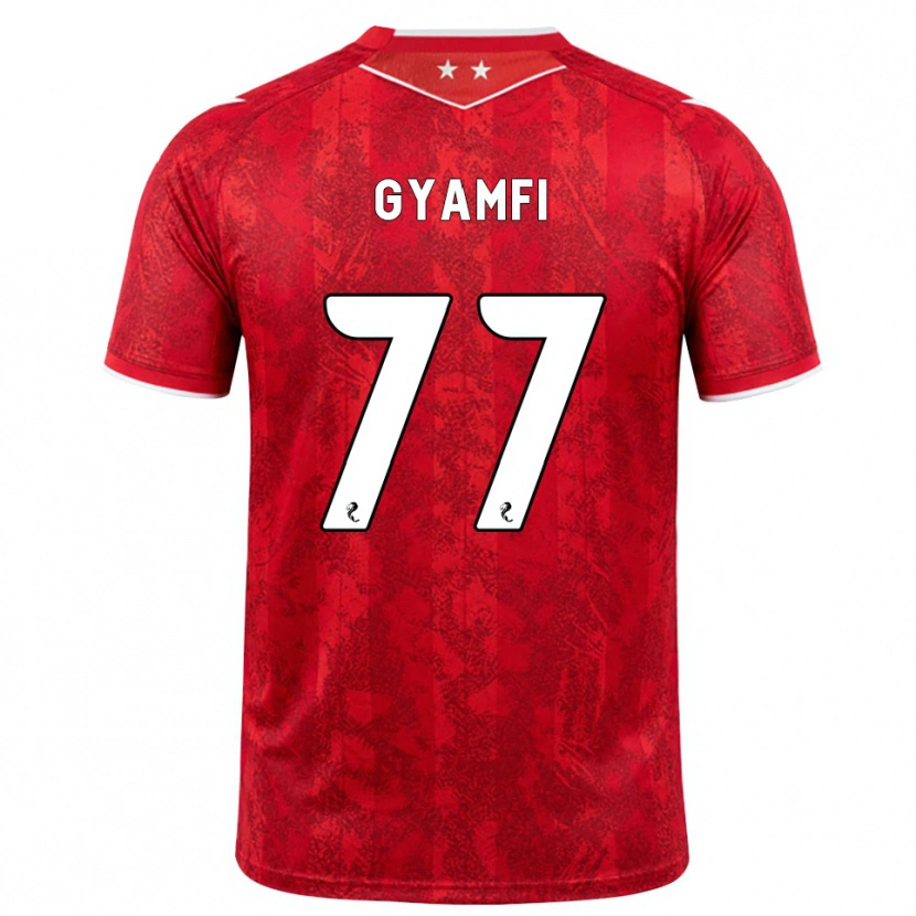 Danxen Homem Camisola Emmanuel Gyamfi #77 Vermelho Branco Principal 2026/27 Camisa Brasil