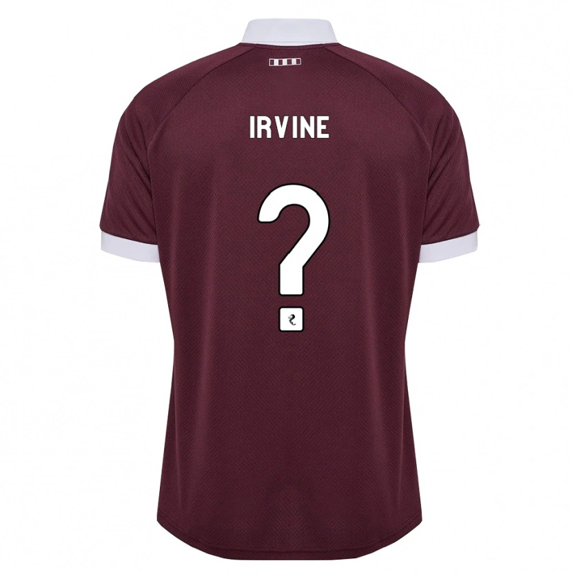Danxen Homem Camisola Dylan Irvine #0 Branco Borgonha Principal 2026/27 Camisa Brasil