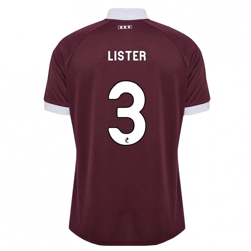 Danxen Homem Camisola Henry Lister #3 Branco Borgonha Principal 2026/27 Camisa Brasil