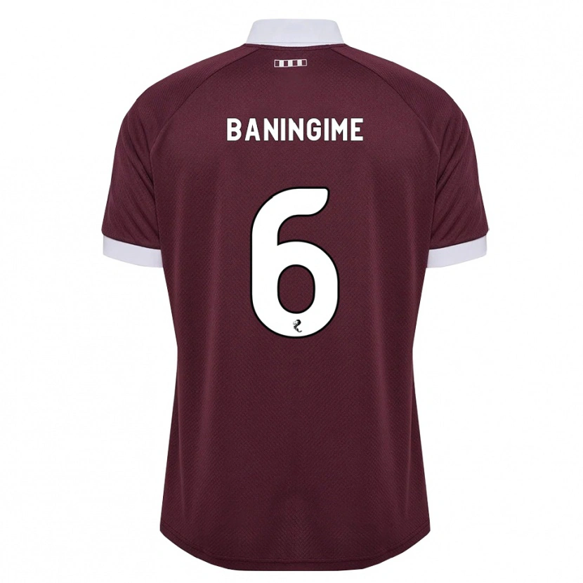 Danxen Homem Camisola Beni Baningime #6 Branco Borgonha Principal 2026/27 Camisa Brasil