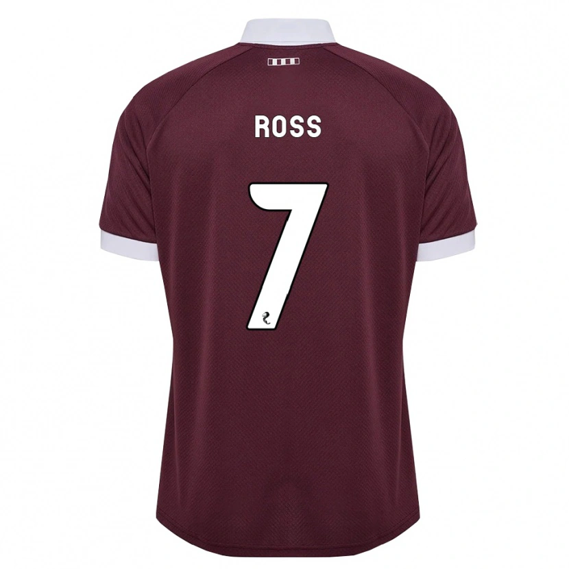 Danxen Homem Camisola Mackenzie Ross #7 Branco Borgonha Principal 2026/27 Camisa Brasil