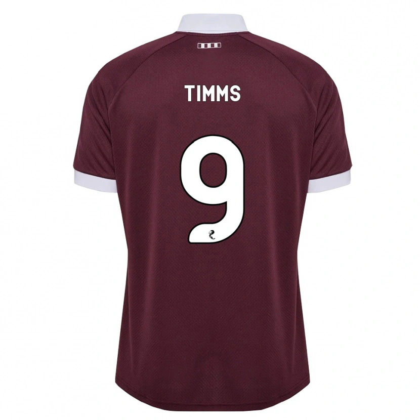 Danxen Homem Camisola Georgia Timms #9 Branco Borgonha Principal 2026/27 Camisa Brasil