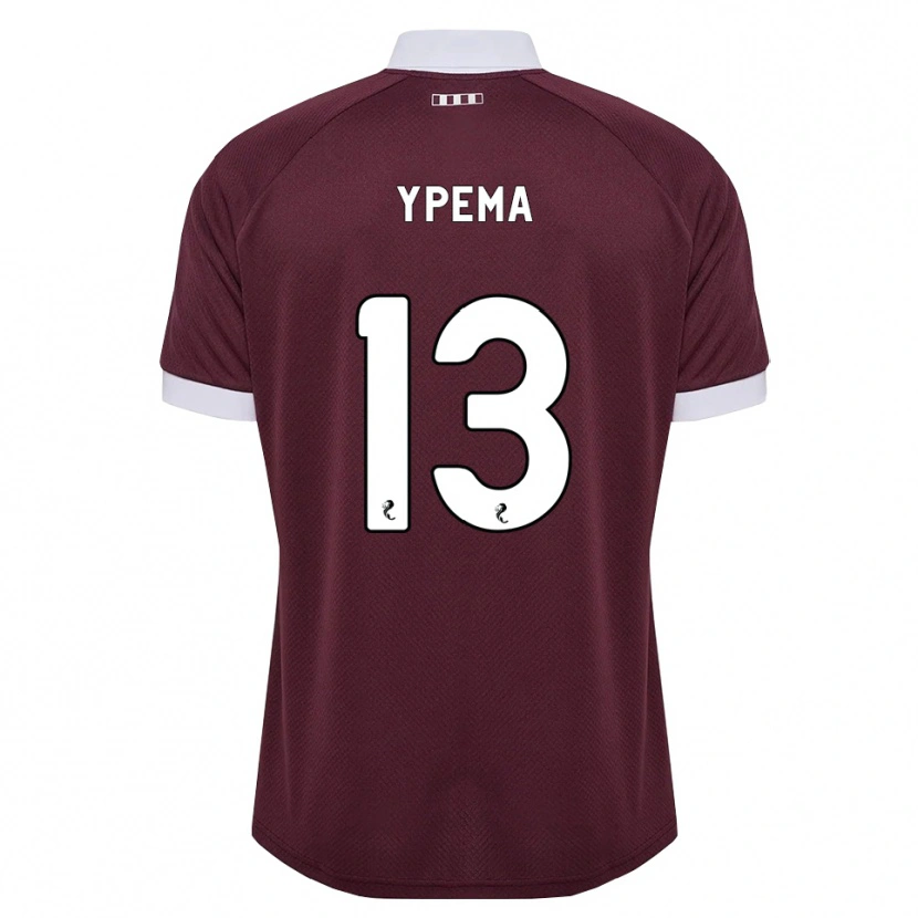 Danxen Homem Camisola Danique Ypema #13 Branco Borgonha Principal 2026/27 Camisa Brasil