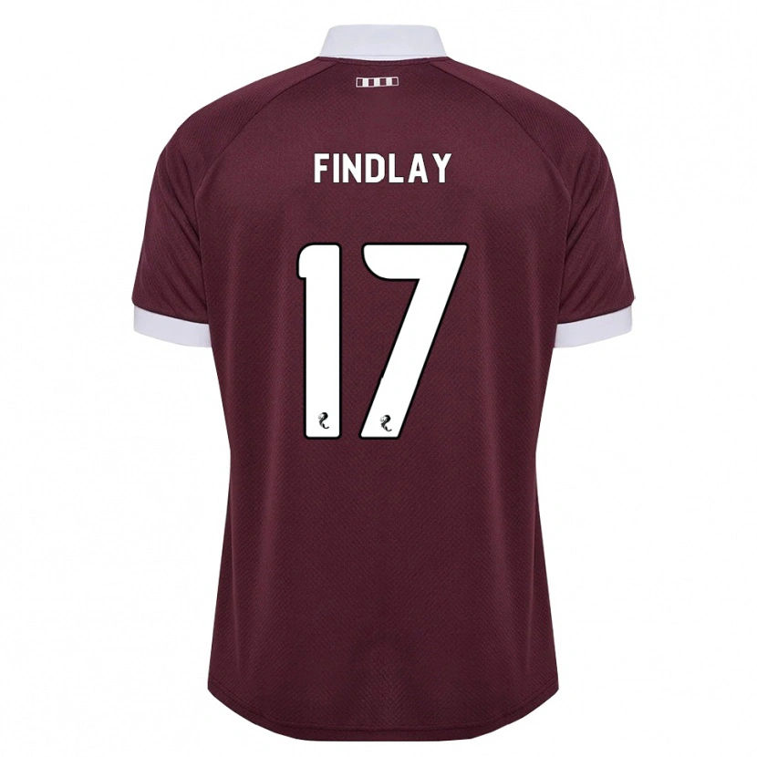 Danxen Homem Camisola Stuart Findlay #17 Branco Borgonha Principal 2026/27 Camisa Brasil