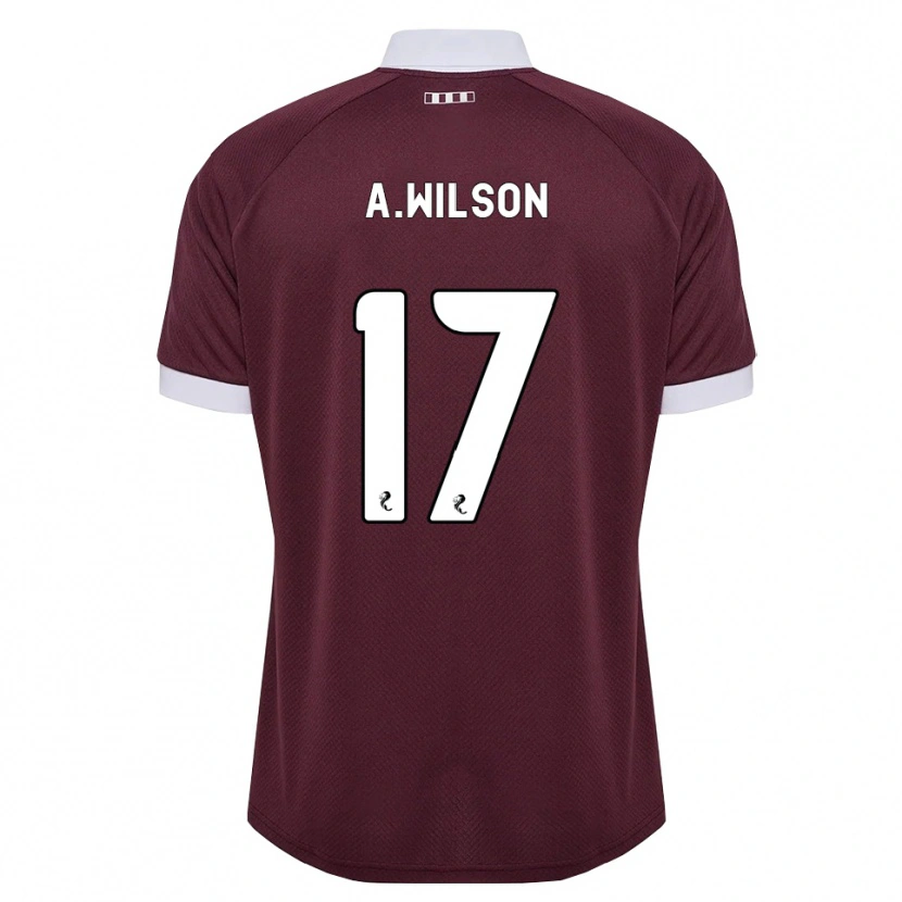 Danxen Homem Camisola Alfie Wilson #17 Branco Borgonha Principal 2026/27 Camisa Brasil