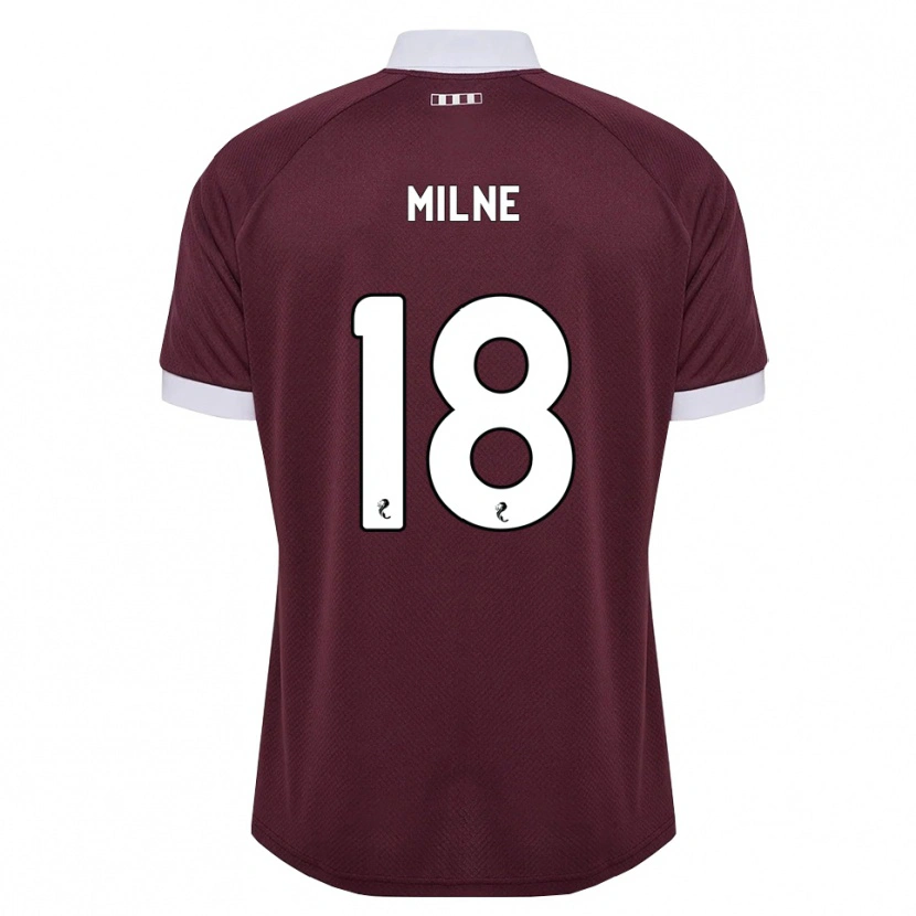 Danxen Homem Camisola Harry Milne #18 Branco Borgonha Principal 2026/27 Camisa Brasil