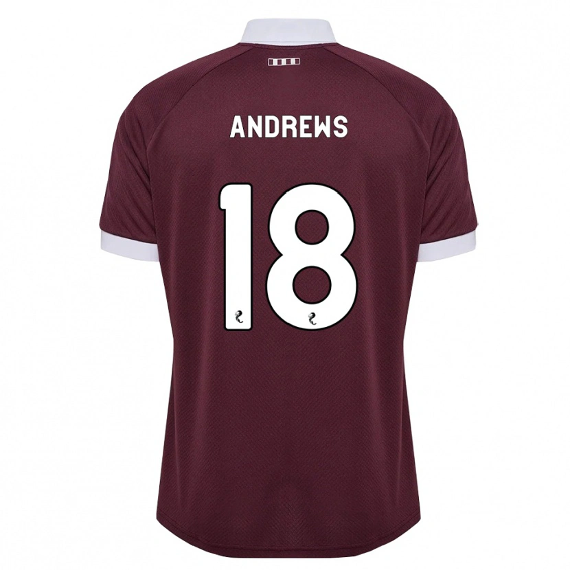 Danxen Homem Camisola Joely Andrews #18 Branco Borgonha Principal 2026/27 Camisa Brasil