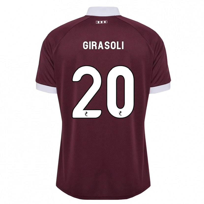 Danxen Homem Camisola Carly Girasoli #20 Branco Borgonha Principal 2026/27 Camisa Brasil