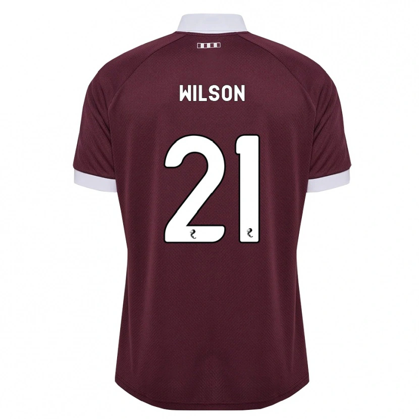 Danxen Homem Camisola James Wilson #21 Branco Borgonha Principal 2026/27 Camisa Brasil