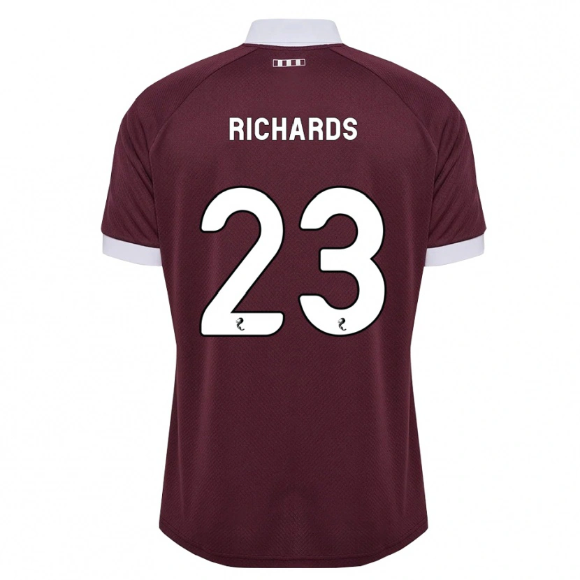 Danxen Homem Camisola Jackie Richards #23 Branco Borgonha Principal 2026/27 Camisa Brasil