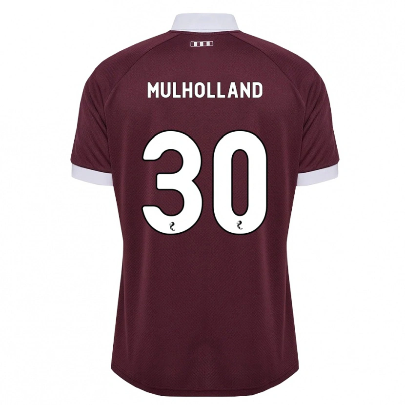 Danxen Homem Camisola James Mulholland #30 Branco Borgonha Principal 2026/27 Camisa Brasil