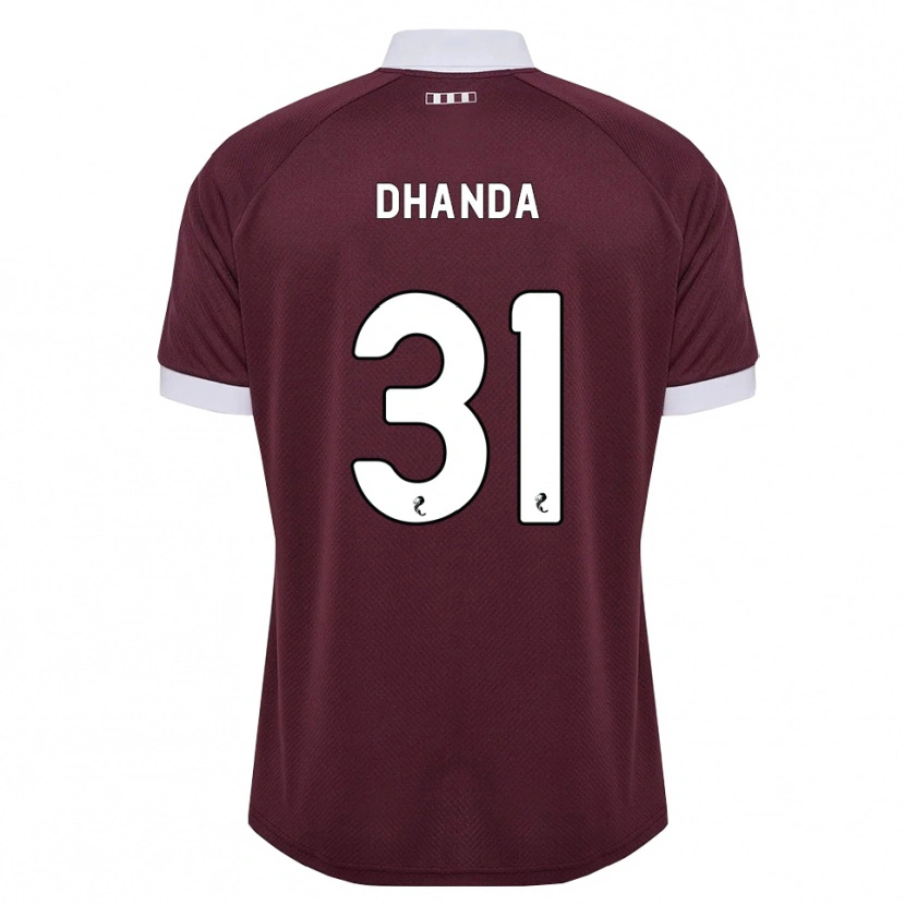 Danxen Homem Camisola Yan Dhanda #31 Branco Borgonha Principal 2026/27 Camisa Brasil