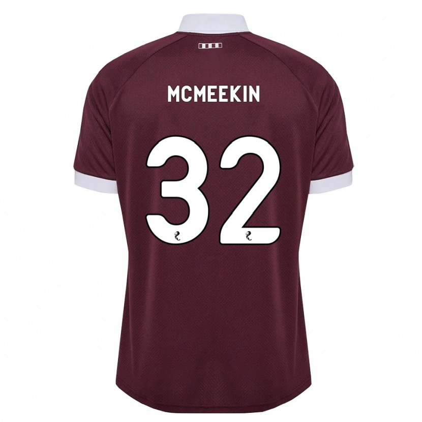 Danxen Homem Camisola Keir Mcmeekin #32 Branco Borgonha Principal 2026/27 Camisa Brasil