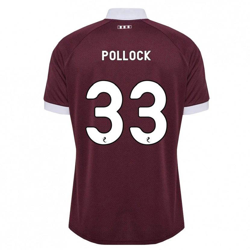 Danxen Homem Camisola Finlay Pollock #33 Branco Borgonha Principal 2026/27 Camisa Brasil