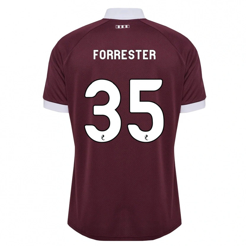 Danxen Homem Camisola Adam Forrester #35 Branco Borgonha Principal 2026/27 Camisa Brasil
