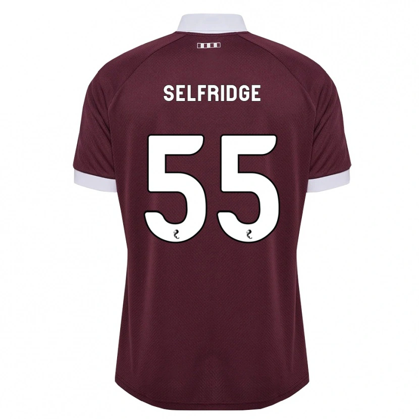 Danxen Homem Camisola Louis Selfridge #55 Branco Borgonha Principal 2026/27 Camisa Brasil