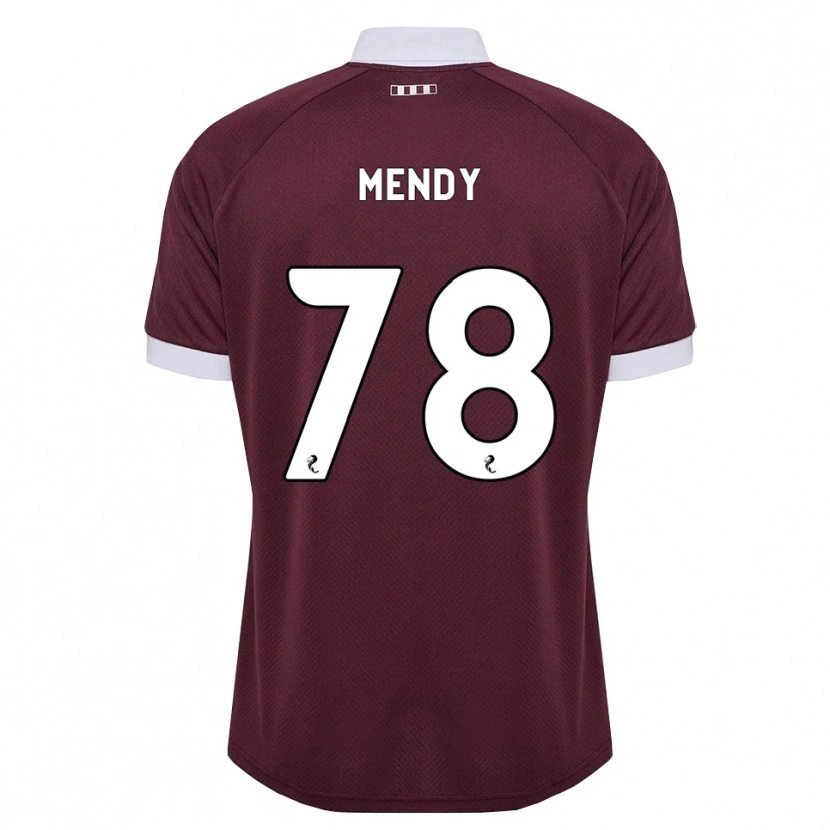 Danxen Homem Camisola Laurent Mendy #78 Branco Borgonha Principal 2026/27 Camisa Brasil