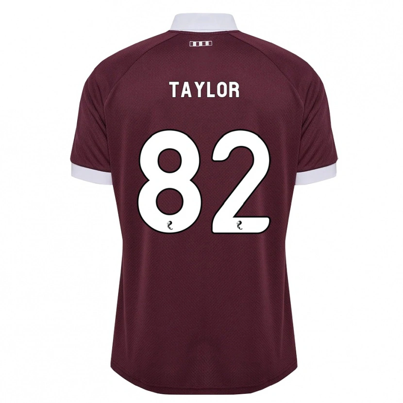 Danxen Homem Camisola Gerald Taylor #82 Branco Borgonha Principal 2026/27 Camisa Brasil