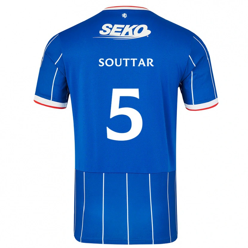 Danxen Homem Camisola John Souttar #5 Vermelho Azul Branco Principal 2026/27 Camisa Brasil