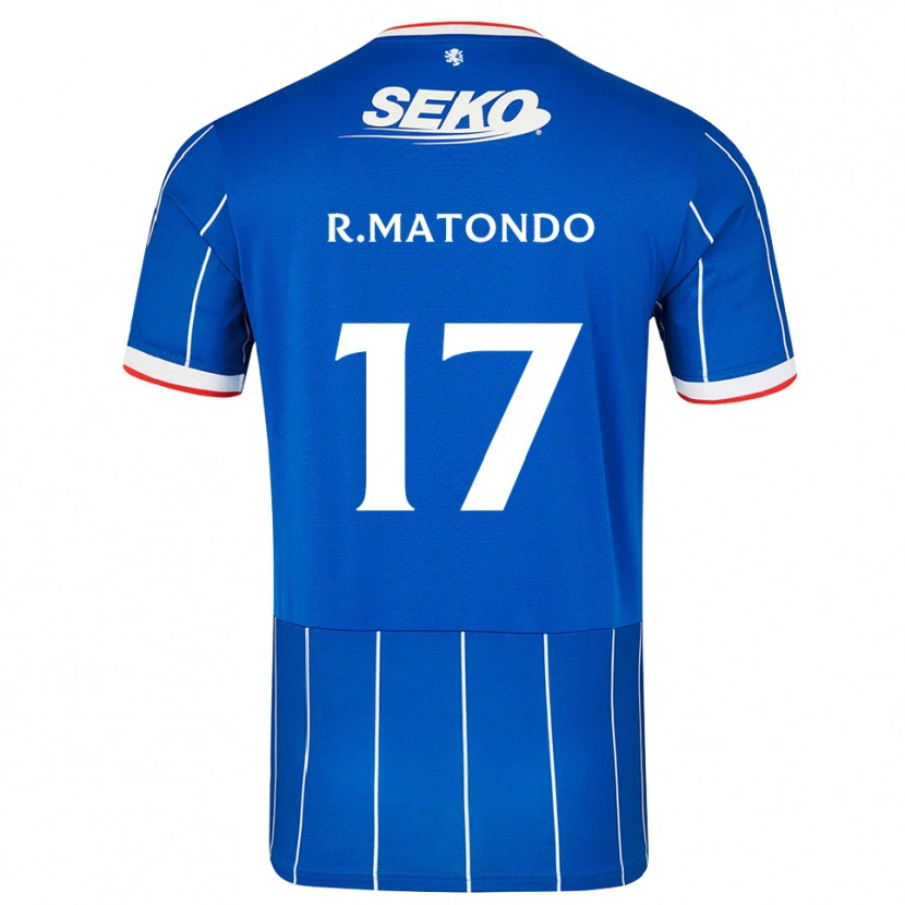 Danxen Homem Camisola Rabbi Matondo #17 Vermelho Azul Branco Principal 2026/27 Camisa Brasil