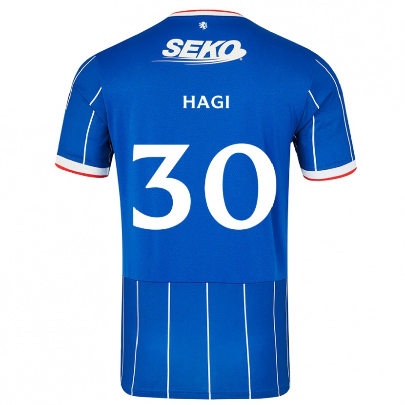 Danxen Homem Camisola Ianis Hagi #30 Vermelho Azul Branco Principal 2026/27 Camisa Brasil