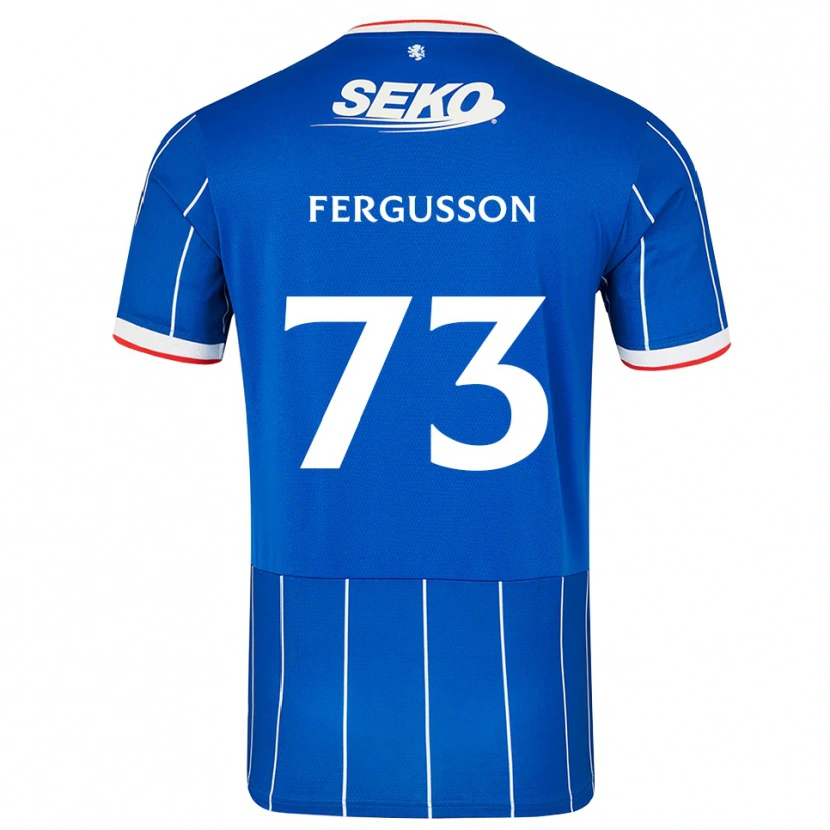 Danxen Homem Camisola Coben Fergusson #73 Vermelho Azul Branco Principal 2026/27 Camisa Brasil