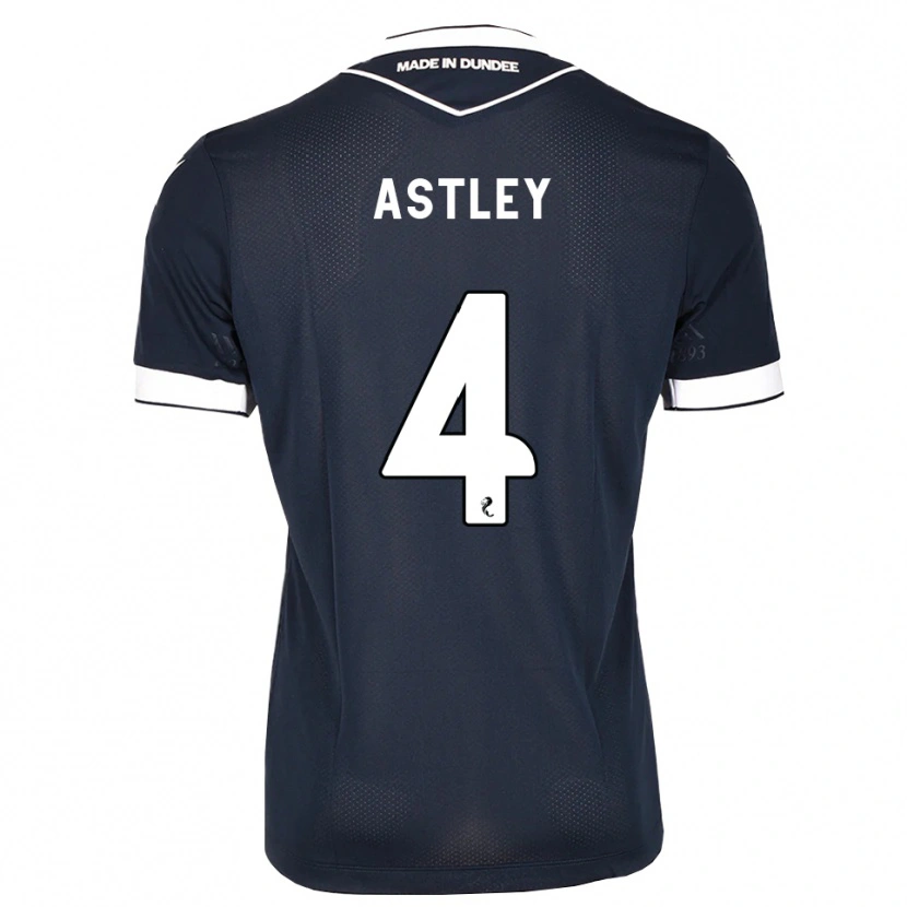 Danxen Homem Camisola Ryan Astley #4 Azul Meia-Noite Branco Principal 2026/27 Camisa Brasil