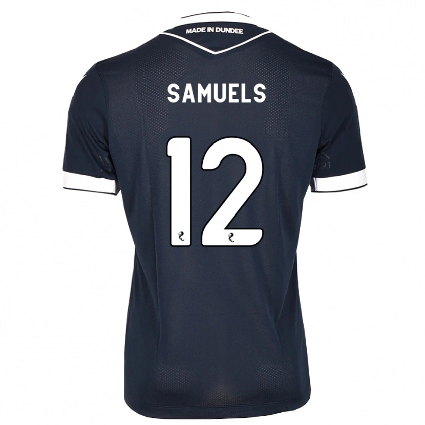 Danxen Homem Camisola Imari Samuels #12 Azul Meia-Noite Branco Principal 2026/27 Camisa Brasil