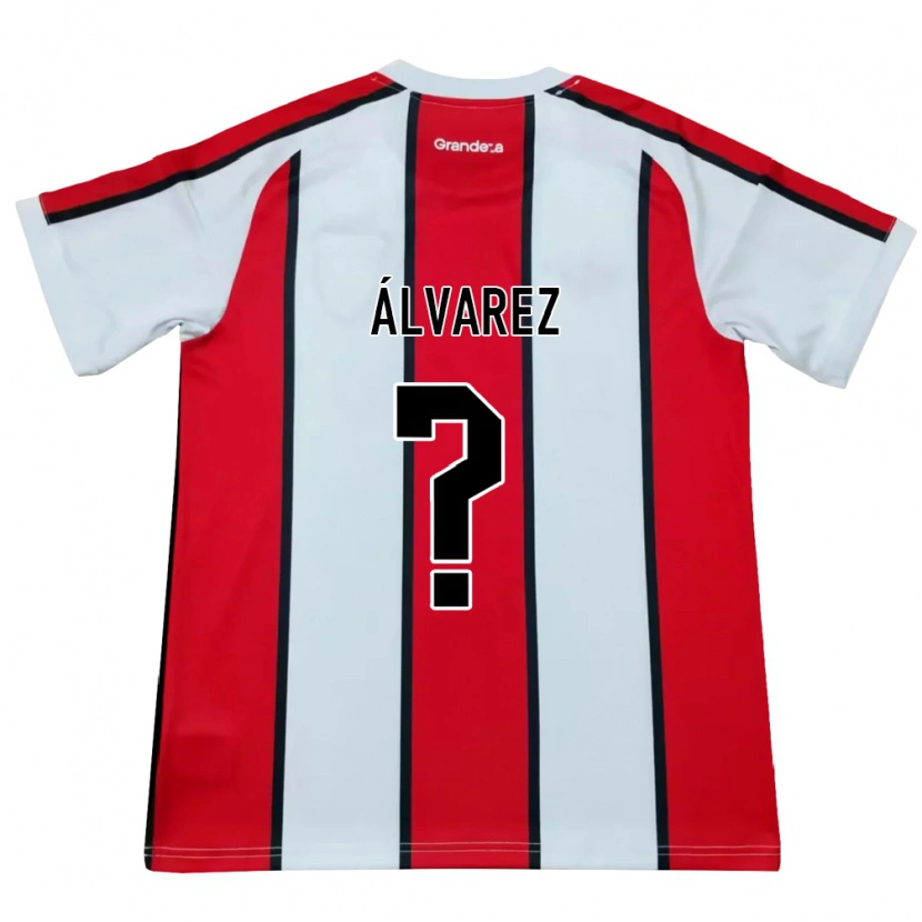 Danxen Homem Camisola Felipe Álvarez #0 Branco Vermelho Preto Alternativa 2026/27 Camisa Brasil