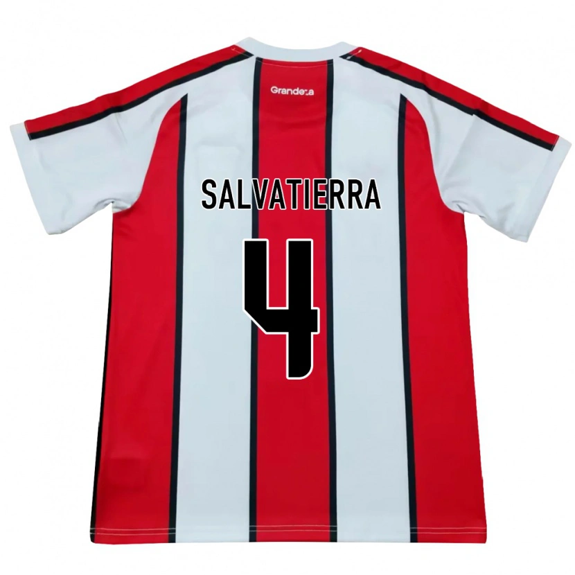 Danxen Homem Camisola Thiago Salvatierra #4 Branco Vermelho Preto Alternativa 2026/27 Camisa Brasil
