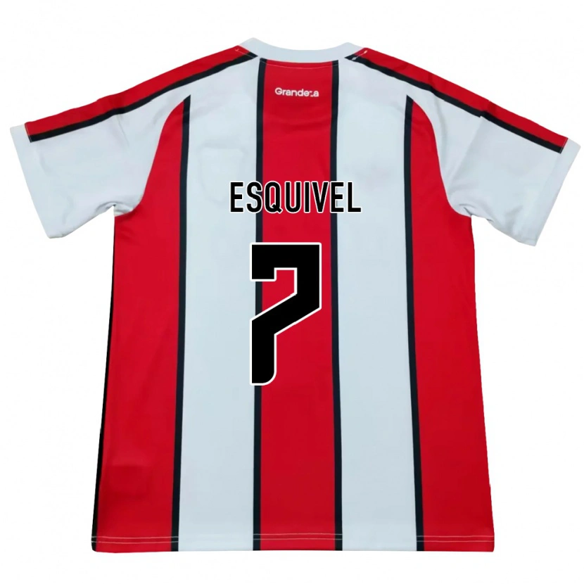 Danxen Homem Camisola Felipe Esquivel #7 Branco Vermelho Preto Alternativa 2026/27 Camisa Brasil