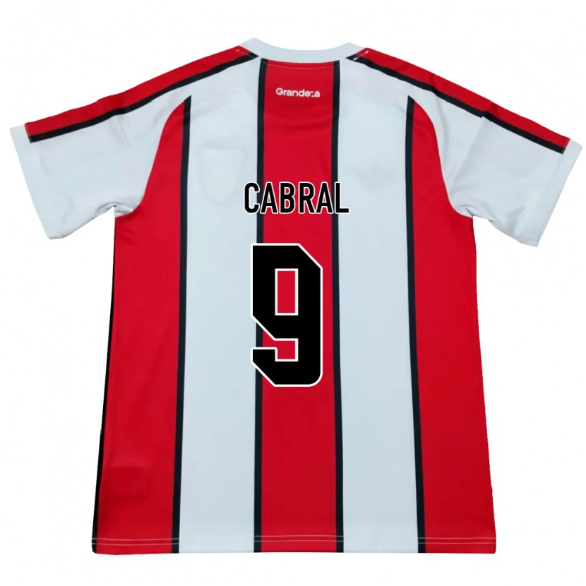 Danxen Homem Camisola Bruno Cabral #9 Branco Vermelho Preto Alternativa 2026/27 Camisa Brasil