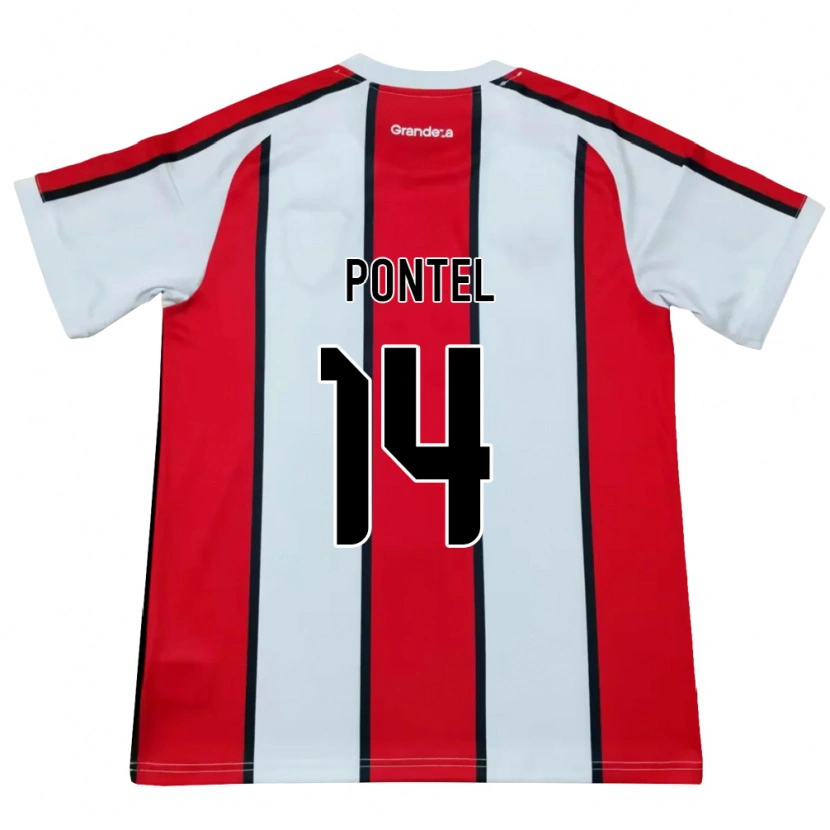Danxen Homem Camisola Daniela Pontel #14 Branco Vermelho Preto Alternativa 2026/27 Camisa Brasil