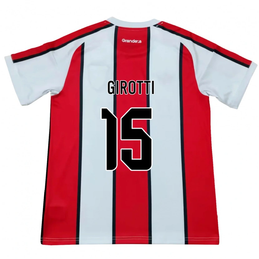 Danxen Homem Camisola Federico Girotti #15 Branco Vermelho Preto Alternativa 2026/27 Camisa Brasil