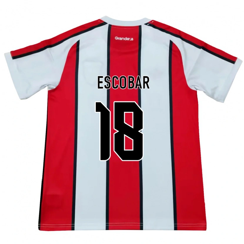 Danxen Homem Camisola Galo Escobar #18 Branco Vermelho Preto Alternativa 2026/27 Camisa Brasil