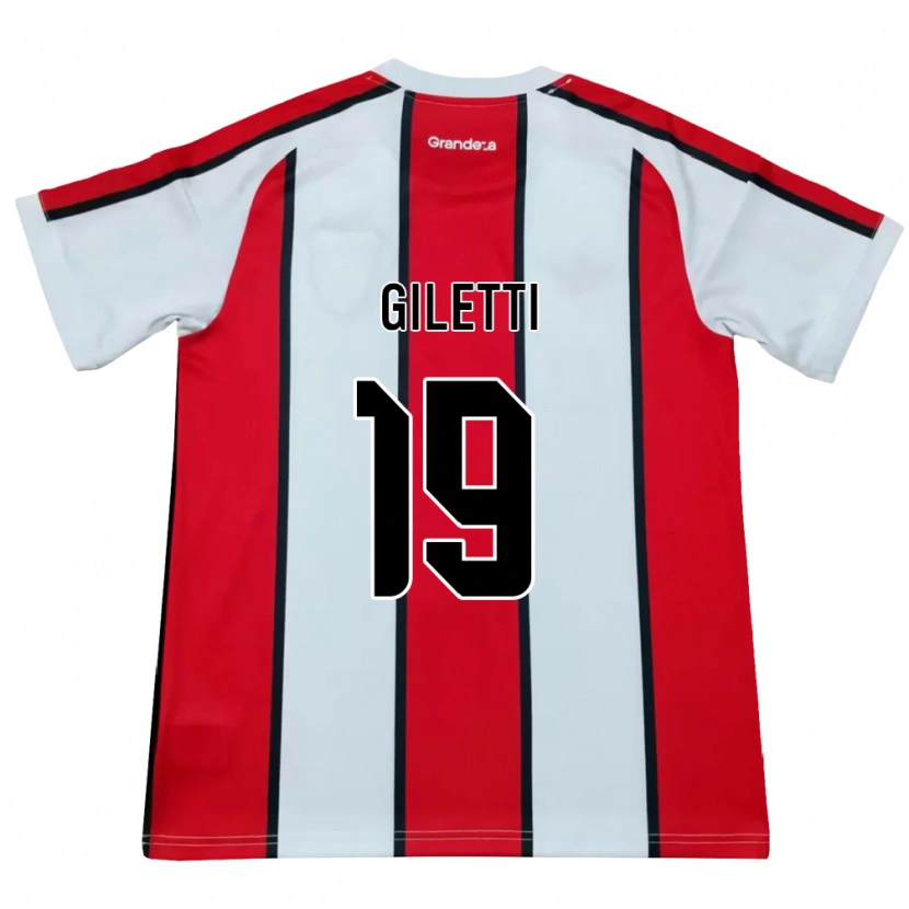 Danxen Homem Camisola Santino Giletti #19 Branco Vermelho Preto Alternativa 2026/27 Camisa Brasil