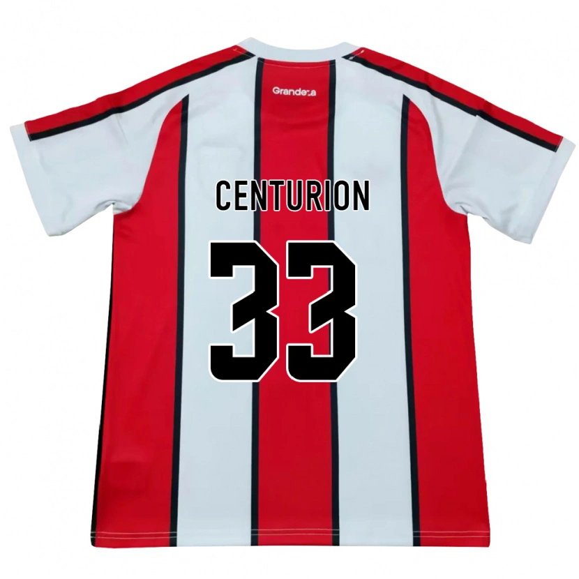 Danxen Homem Camisola Ezequiel Centurión #33 Branco Vermelho Preto Alternativa 2026/27 Camisa Brasil