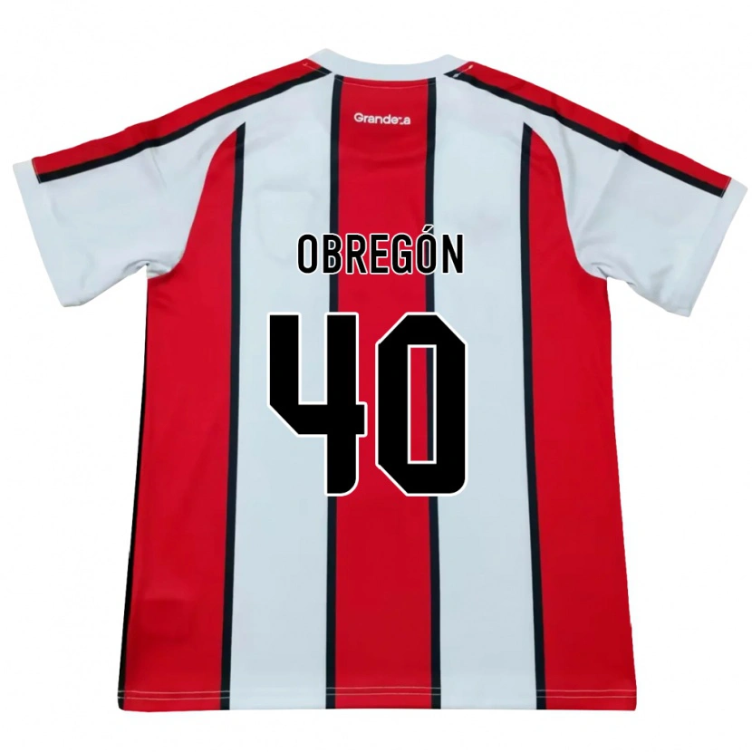 Danxen Homem Camisola Agustín Obregón #40 Branco Vermelho Preto Alternativa 2026/27 Camisa Brasil