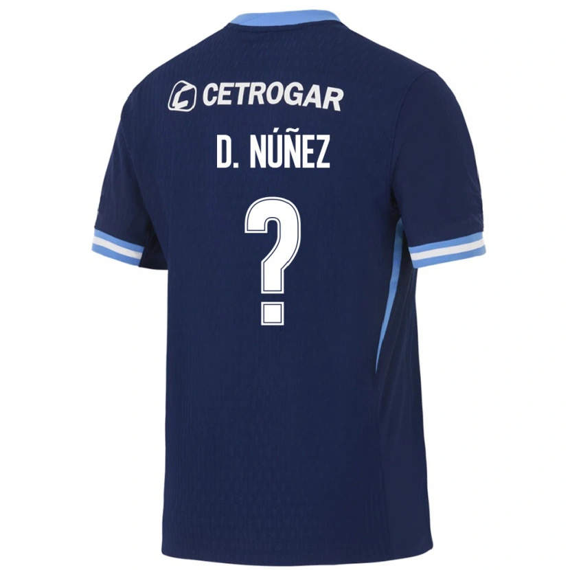 Danxen Homem Camisola Demian Nunez #0 Azul Real Azul Claro Branco Alternativa 2026/27 Camisa Brasil