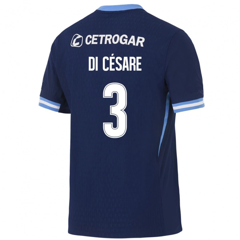 Danxen Homem Camisola Marco Di Césare #3 Azul Real Azul Claro Branco Alternativa 2026/27 Camisa Brasil