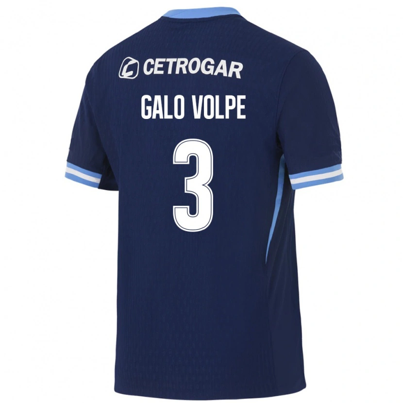 Danxen Homem Camisola Galo Volpe #3 Azul Real Azul Claro Branco Alternativa 2026/27 Camisa Brasil