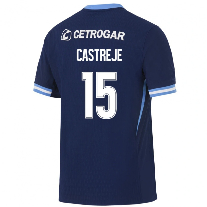 Danxen Homem Camisola Bautista Castreje #15 Azul Real Azul Claro Branco Alternativa 2026/27 Camisa Brasil