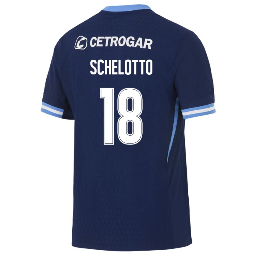 Danxen Homem Camisola Ezequiel Schelotto #18 Azul Real Azul Claro Branco Alternativa 2026/27 Camisa Brasil