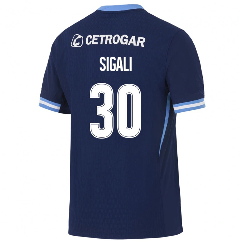 Danxen Homem Camisola Leonardo Sigali #30 Azul Real Azul Claro Branco Alternativa 2026/27 Camisa Brasil