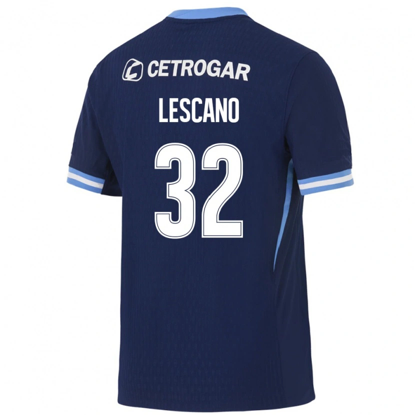 Danxen Homem Camisola Macarena Lescano #32 Azul Real Azul Claro Branco Alternativa 2026/27 Camisa Brasil