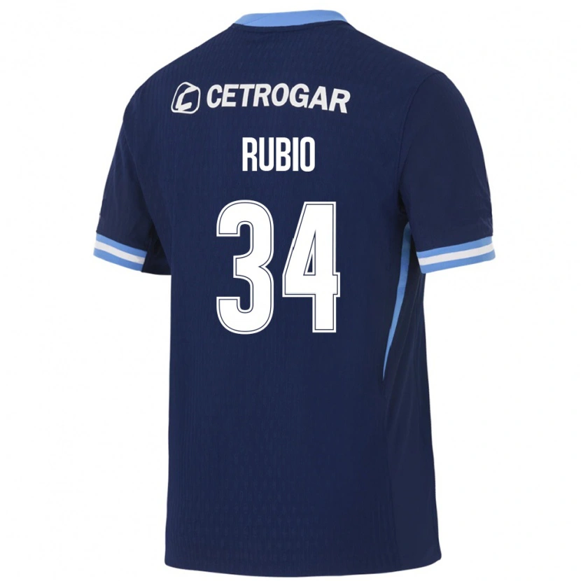 Danxen Homem Camisola Tobías Rubio #34 Azul Real Azul Claro Branco Alternativa 2026/27 Camisa Brasil