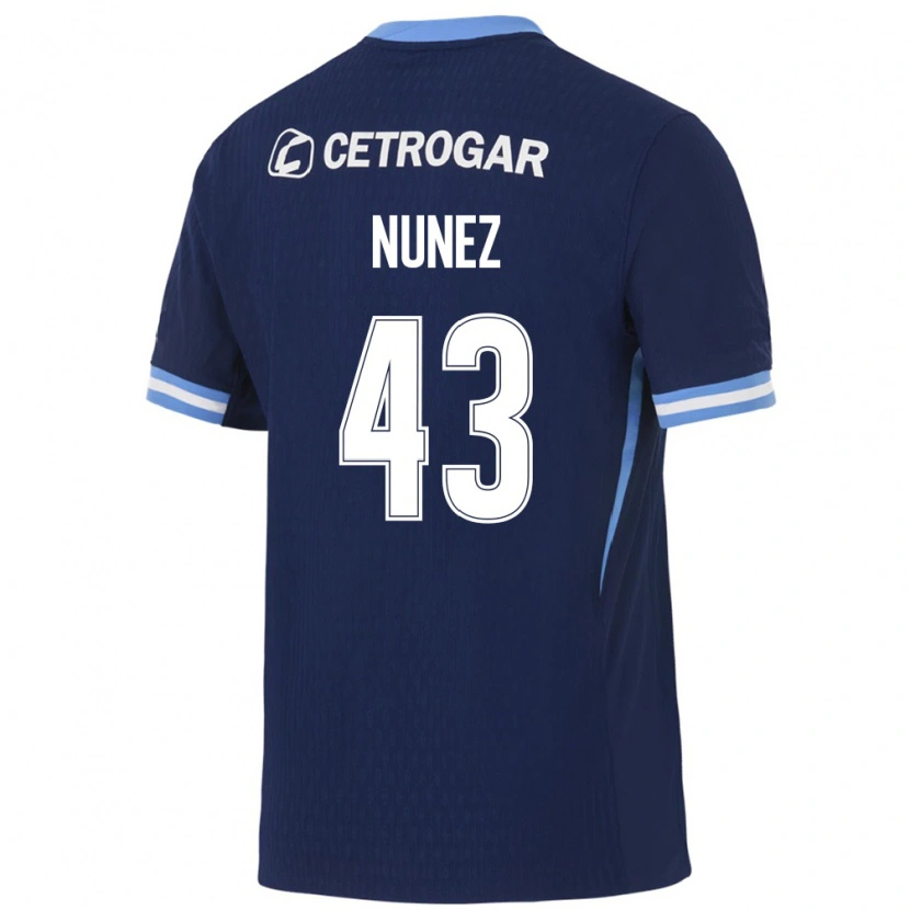 Danxen Homem Camisola Lucas Nunez #43 Azul Real Azul Claro Branco Alternativa 2026/27 Camisa Brasil